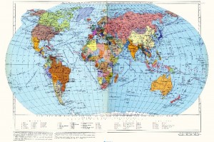 Политическая карта мира времён СССР